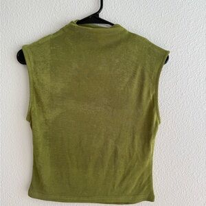 Cider Olive Green Mock Neck